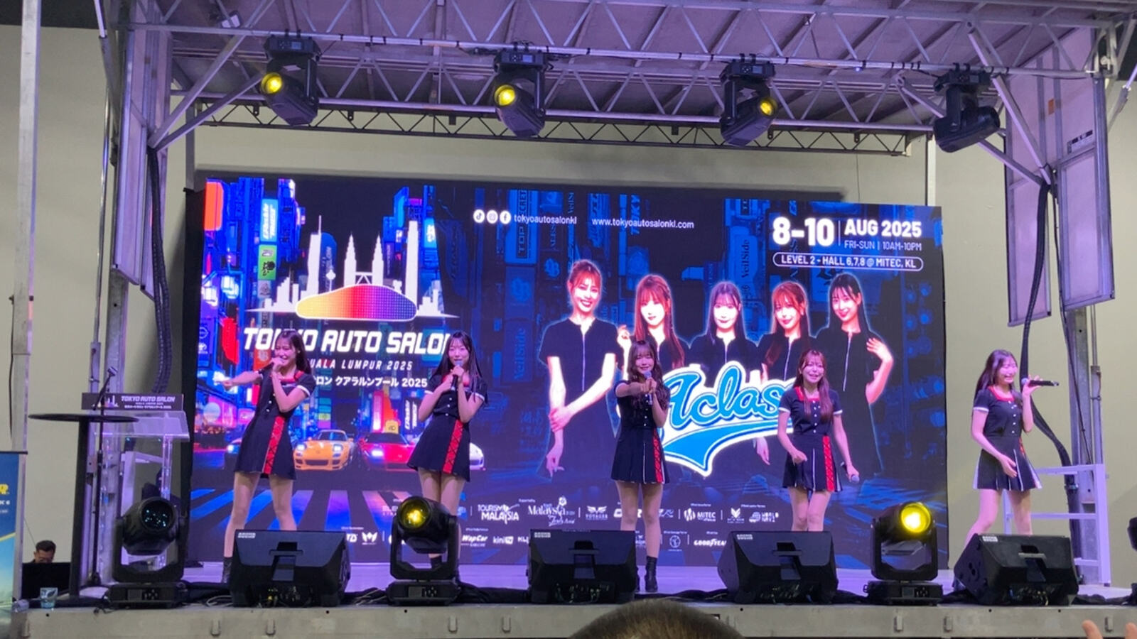 A-class performing on the Tokyo Auto Salon Malaysia stage